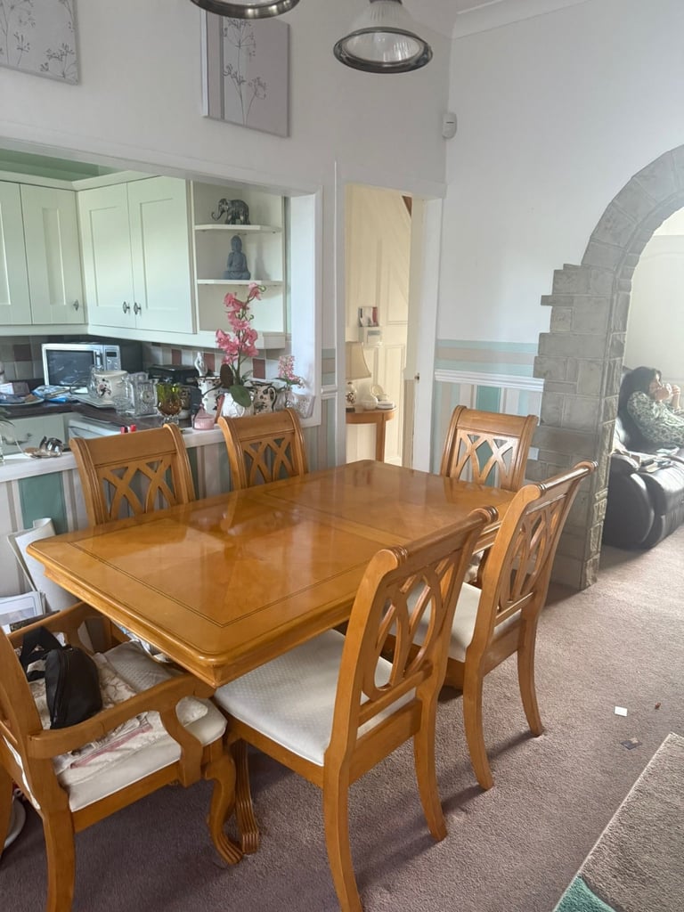 image for Solid Oak Dining Table/ Dresser/Media and TV Units