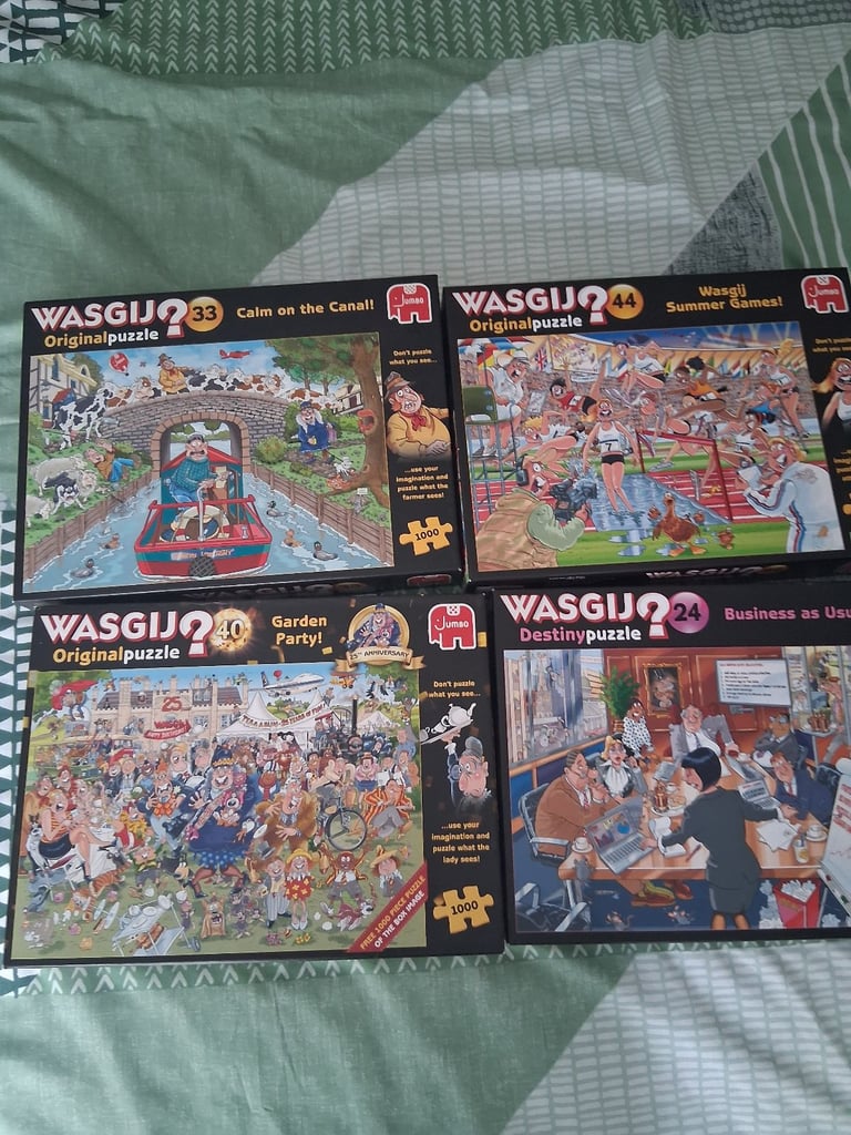 5 1000 piece wasgij jigsaw puzzles 