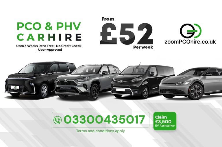 image for PCO Car Hire Rent to Buy 7 8 9 Seater Tesla Mercedes BMW UberXL Exec Lux Wheely Blacklane