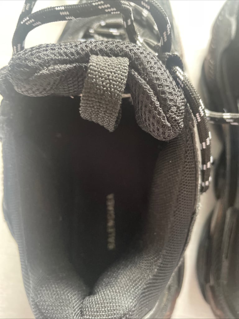 Black balenciaga triple s trainers 