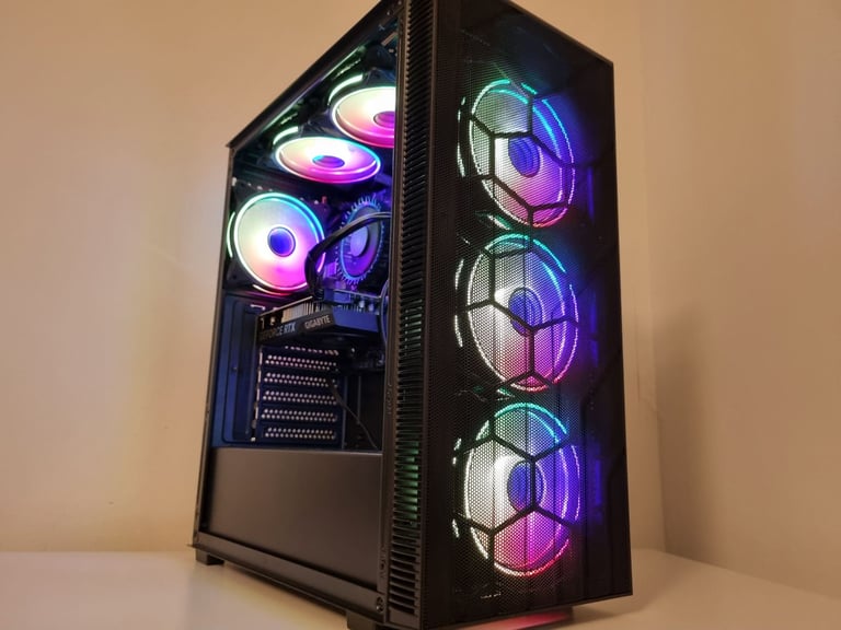 image for BARGAIN DDR5 GAMING PC i5 12400f RTX 4060 VR RAM16GB 1TB RGB COMPUTER AI WORKSTATION WINDOWS 11
