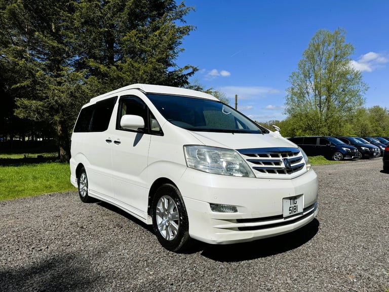 TOYOTA ALPHARD 2005 2.4 PETROL AUTO CAMPER VAN POP TOP ROOF REAR CONVERSION