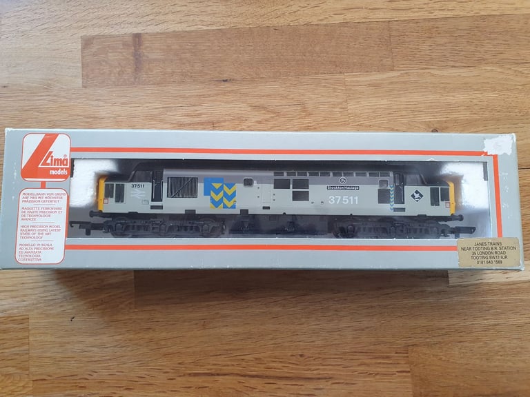 image for Lima (now Hornby) L205293 Class 37 37511 'Stockton Haulage' in Railfreight Metals Grey Livery