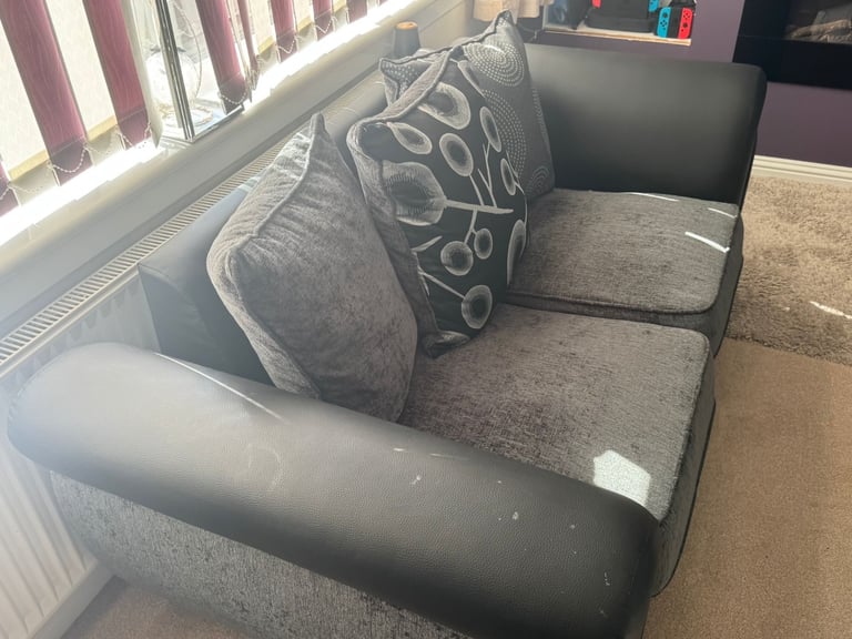 1 x 2 seater sofa and puffe