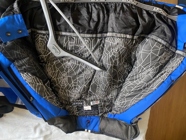 Blue spyder ski jacket. 