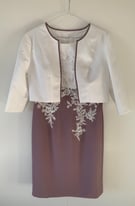 image for Mother of the Bride/Groom Dusk Lace Dress & Jacket Size 10