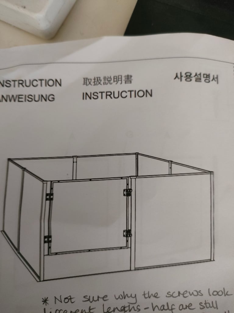 Clear metal framed pet pen 