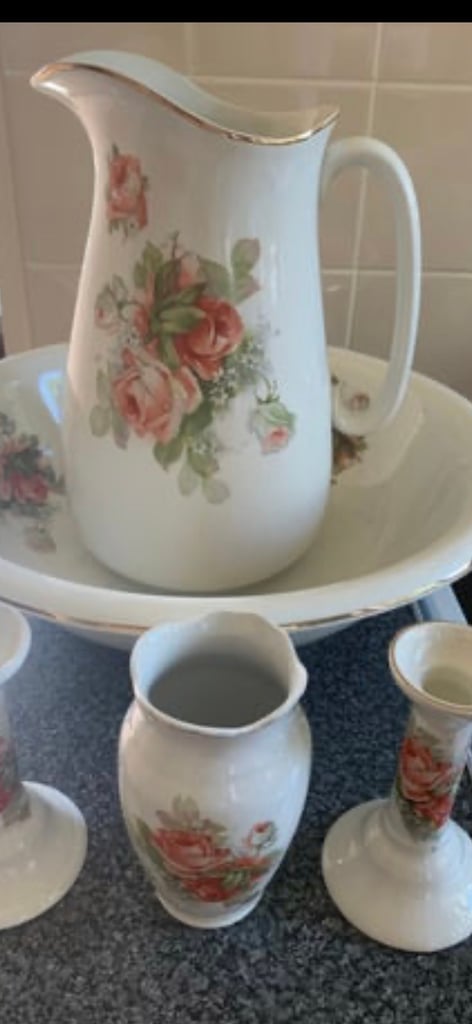 image for Vintage 1920s Empire ware large rose design