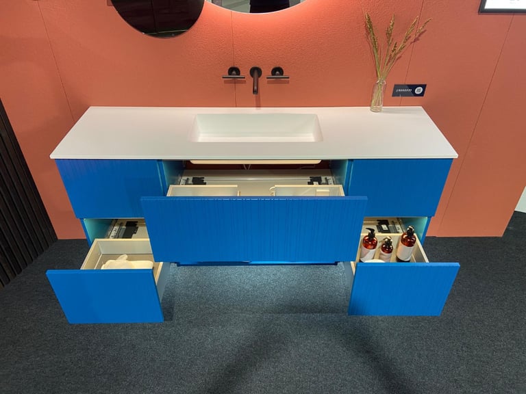 Dansani YOU! Urban 160cm set inc LED Mirror & Storage Bespoke Blue rrp £11163