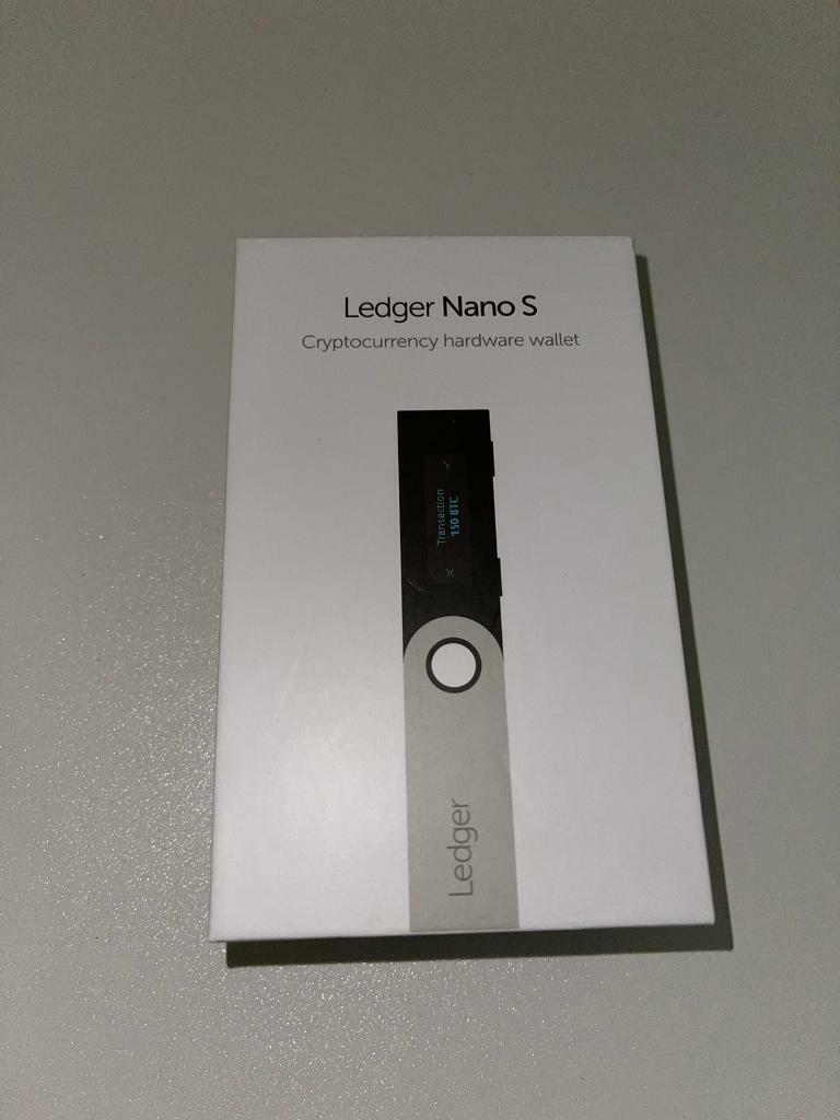 Ledger Nano S Cryptocurrency Bitcoin Ethereum Wallet Like New