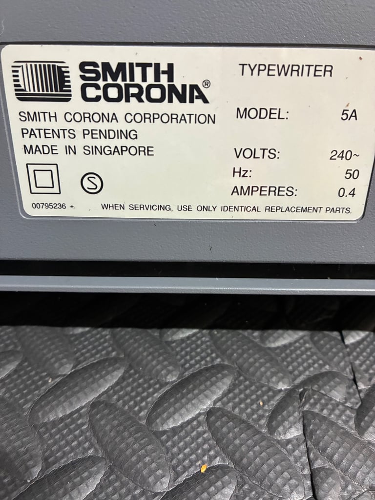 SMITH CORONA CX380 ELEC TYPEWRITER 