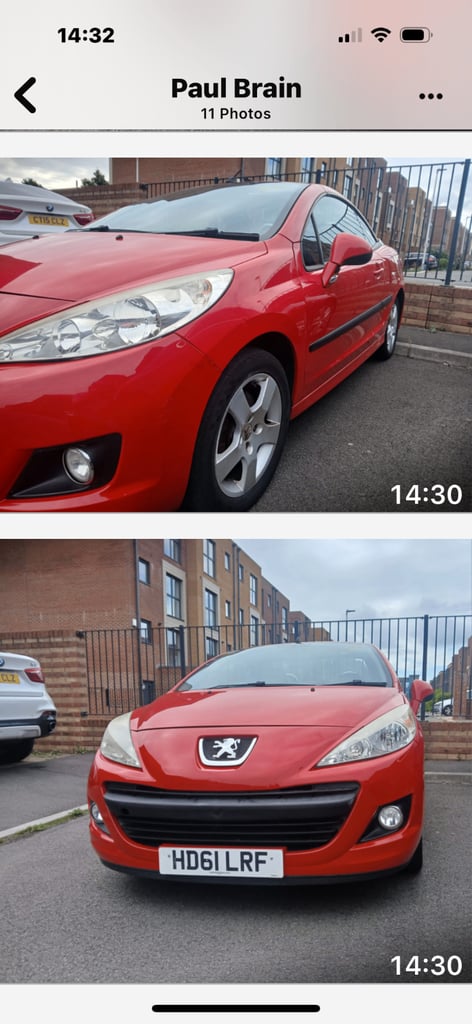 Peugeot, 207, Convertible, 2011, Manual, 1598 (cc), 2 doors