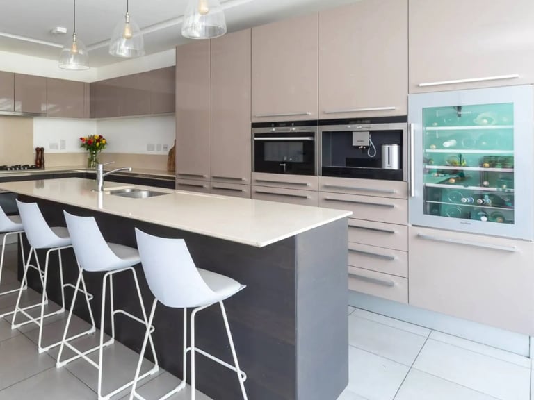 Used Quartz Kitchen Worktops + Double Stainless Sink