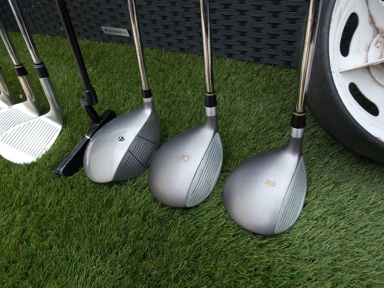 Mens Right Handed Regal Pro Orbit Golf Club Set + Bag and Trolley