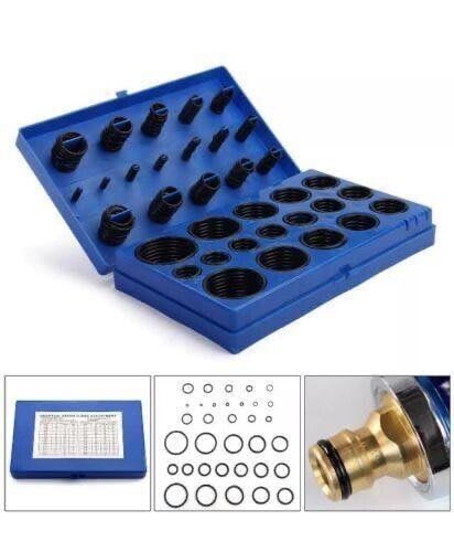 image for Brand New POWERFIX Assorted O-Rings 420 Pieces Set -Sealing Cylinders and Pipes 1/8 - 2&quot;