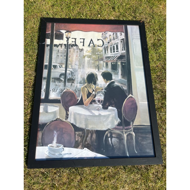 WANT GONE ASAP: Art couple Cafe print 