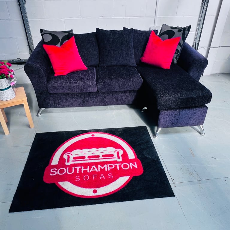 Black Corner L or R Hand Sofa 🛋️ Delivery Available
