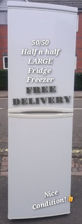 image for Large 50/50 Candy Fridge Freezer~ 🆓 FREE DELIVERY 