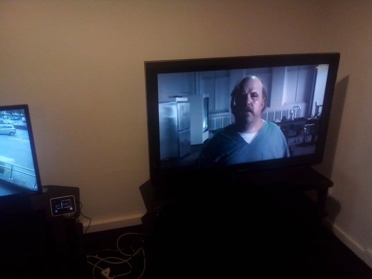 image for 50 inch tv with glass stand
