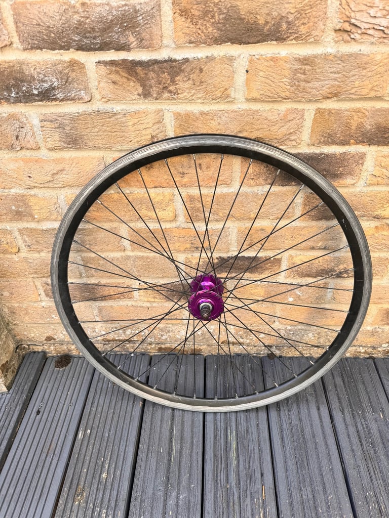 700c bicycle front wheel fixie track pista single speed hub rim brake race