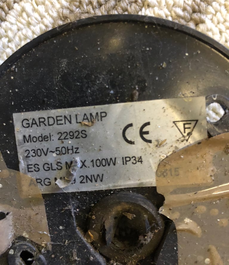 Lamps outdoor Garden lamps black wired