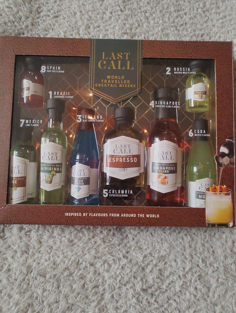 Selection of cocktail syrups