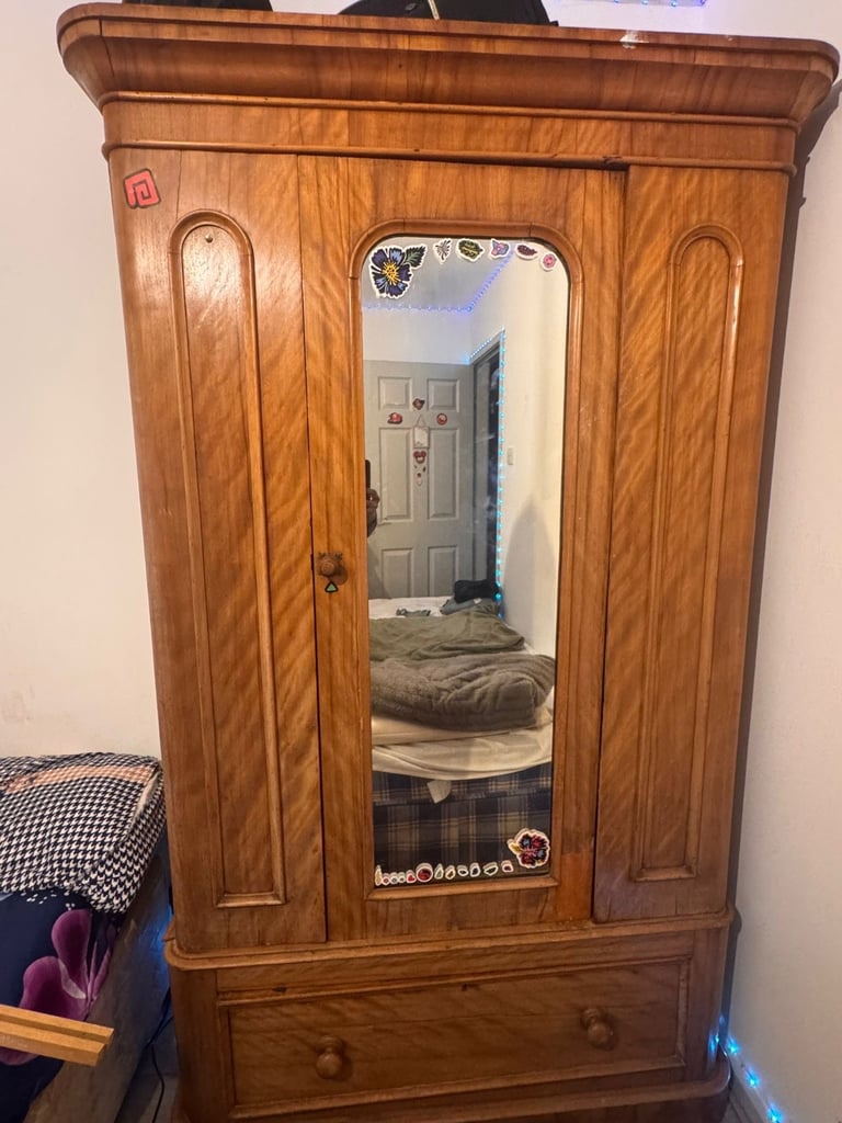 image for Large solid pine wardrobe 