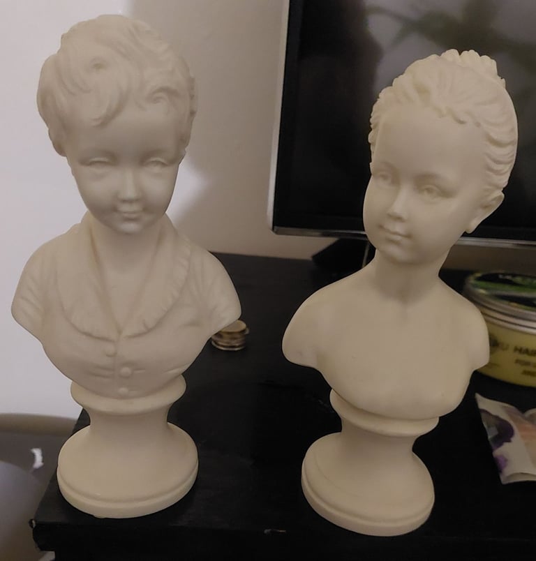 girl and boy bust