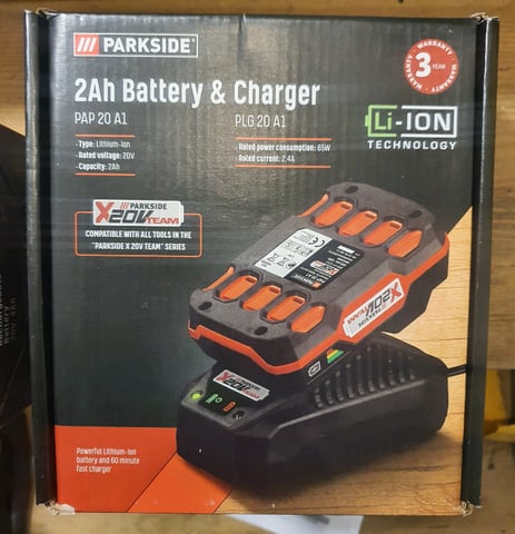 Parkside 20V 2Ah Li-ion Battery PAP 20 A1 ~ Fits Parkside X20v Team Series  Tools
