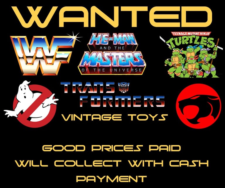 image for W2 B Vintage Star War, action men, turtles, he man, transformers Gi joe toys