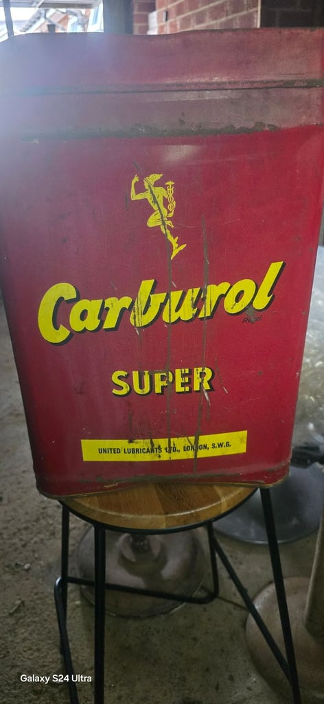 image for Vintage Carburol Super Lubricant tin can