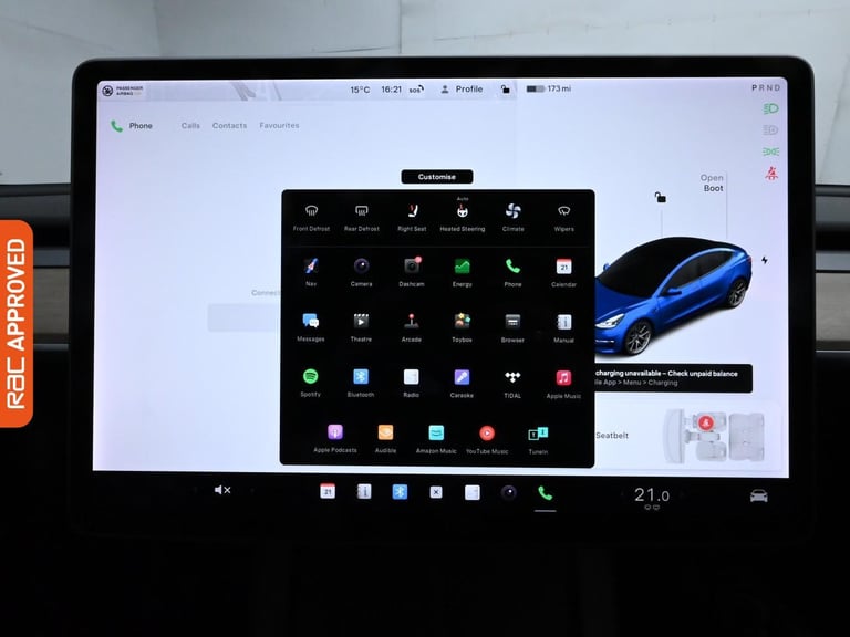 2021 Tesla Model 3 (Dual Motor) Long Range Saloon 4dr Electric Auto 4WDE (346 ps) Saloon ELECTRIC...