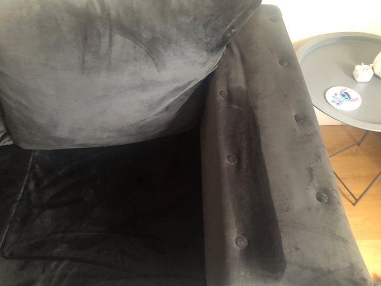 Black Verona corner sofa