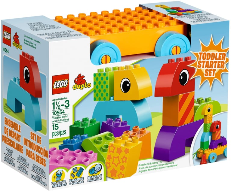AS NEW - Lego Duplo 10554 set Toddler Build and Pull Along - boxed - 15 pieces - Age 18mths+
