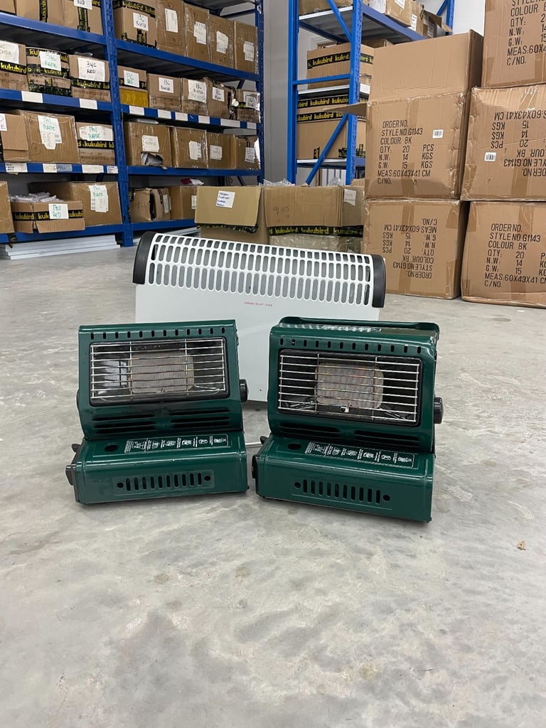 image for 3 Portable Outside Butane Gas Heaters/Electric Heater
