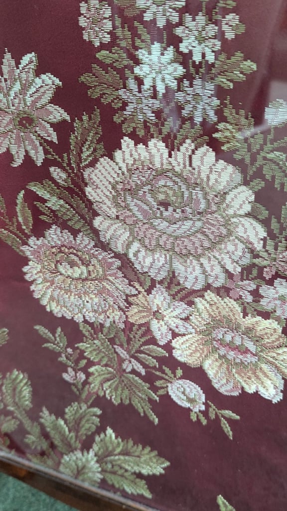 Antique Tapestry needlework tall Fire Screen 