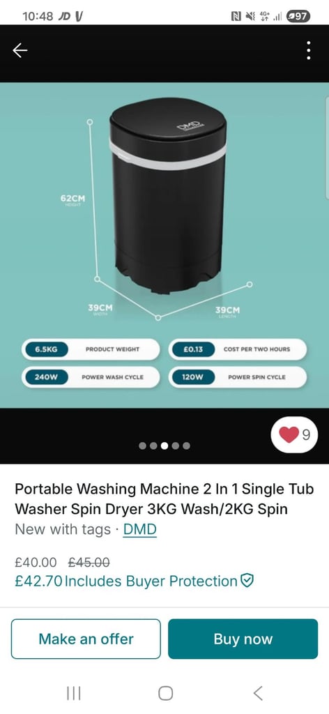 Portail washing machine