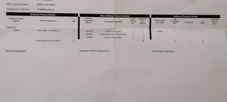 Wickes Avaris Steel Bath 1700 × 700 mm – Enamel Coated, Anti-Slip, Brand New