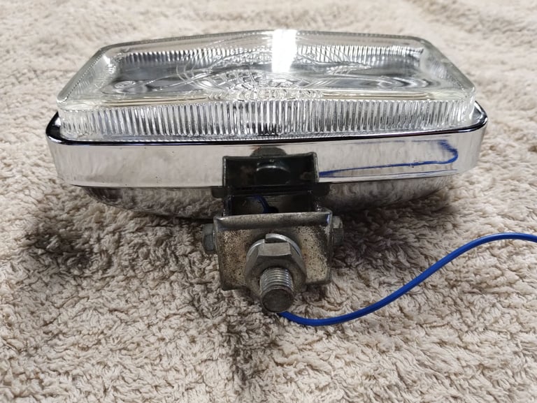 Classic car driving lamp Panther power logo on glass nice.