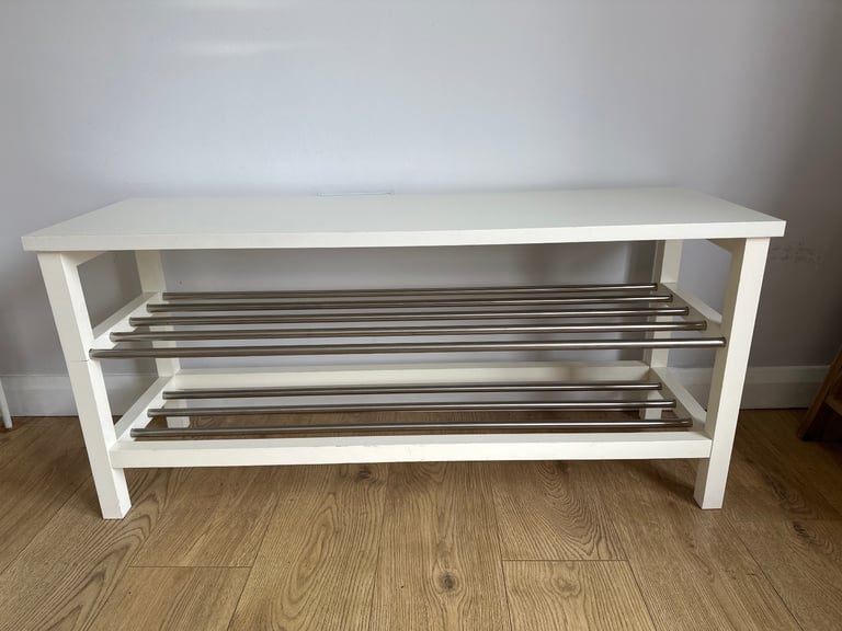 IKEA Shoe Rack (TJUSIG) white 108 x 34 x 50 cm