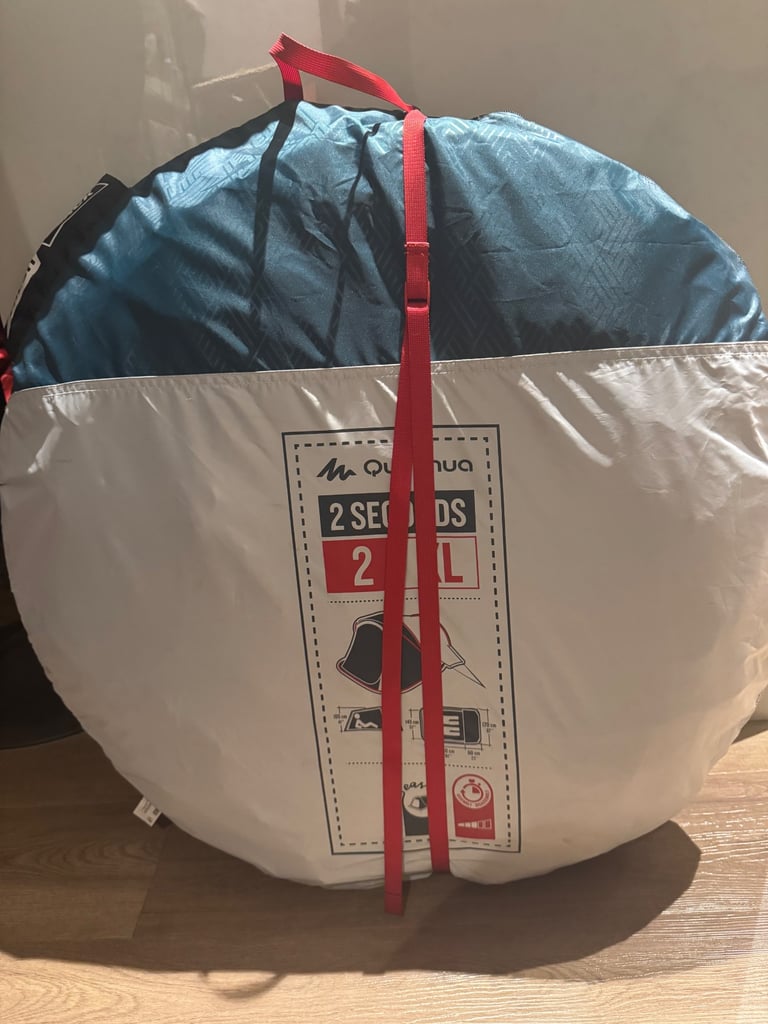 image for 2 man Quechua pop up tent - used once