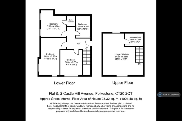 3 bedroom flat in Castle Hill Avenue, Folkestone, CT20 (3 bed) (#2634075)