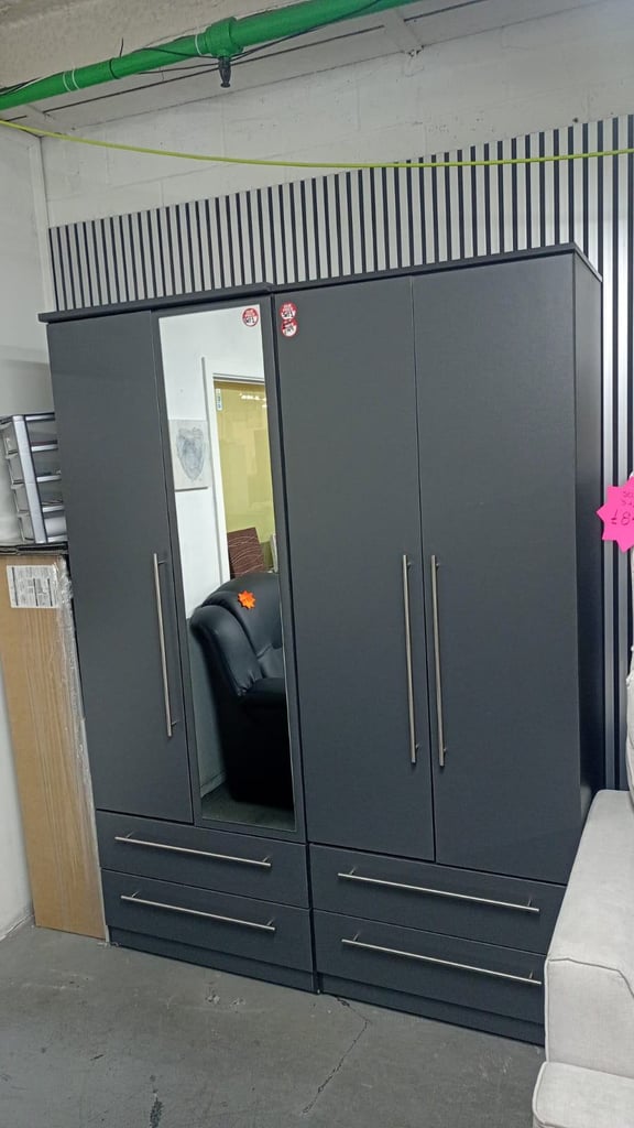 image for Already assembled 2 doors 2 drawers wardrobe( 149£ each)