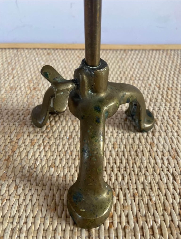 Antique, solid brass Fireside trivet 