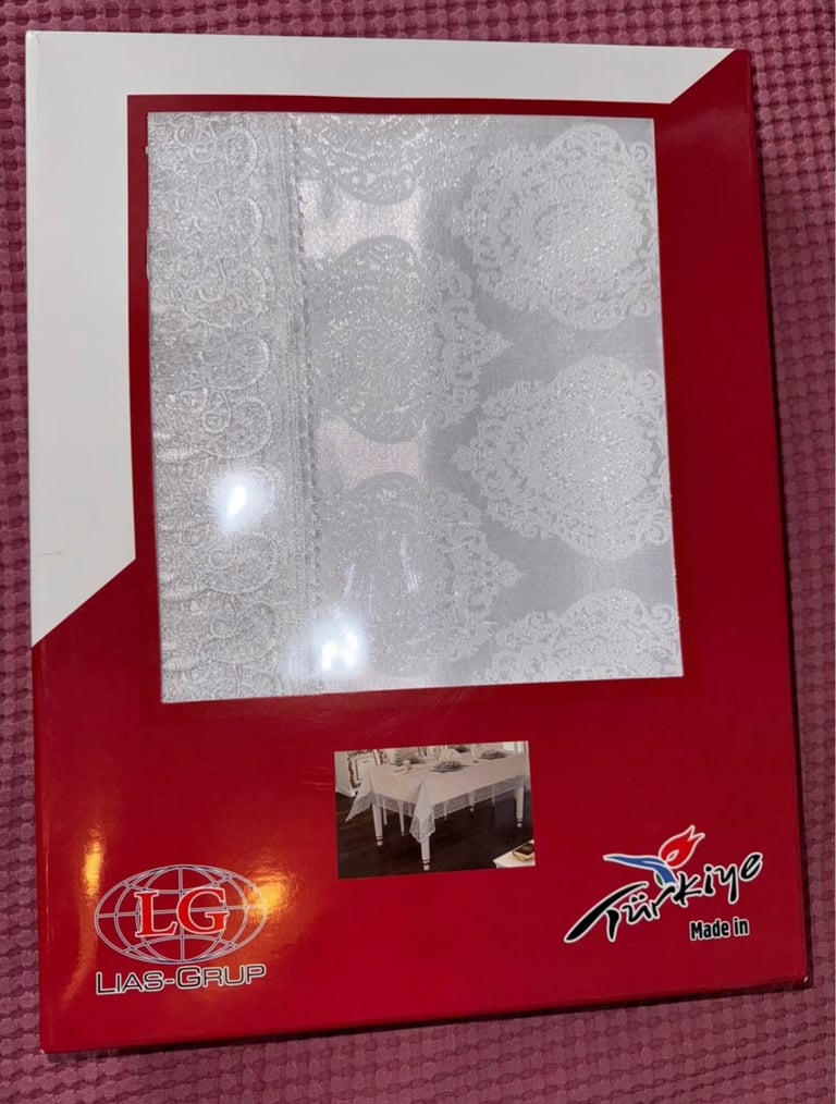 image for White tablecloth 220x160