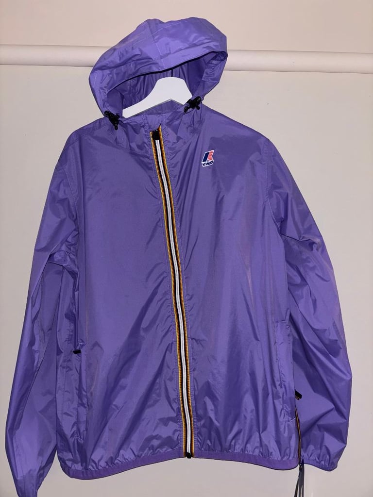 Men's K-Way Claude Jacket in Lilac. Medium. BNWT. Cost £135, accept £68 ono