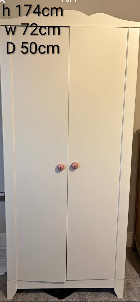 image for Stylish white wardrobe (can deliver)