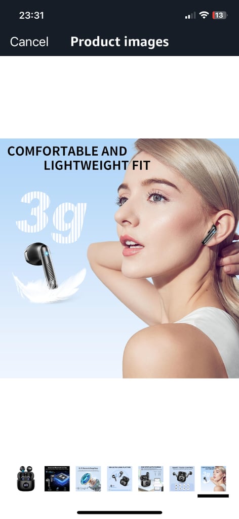 Earbuds Wireless Bluetooth 5.4 Brand New Boxed Black 
