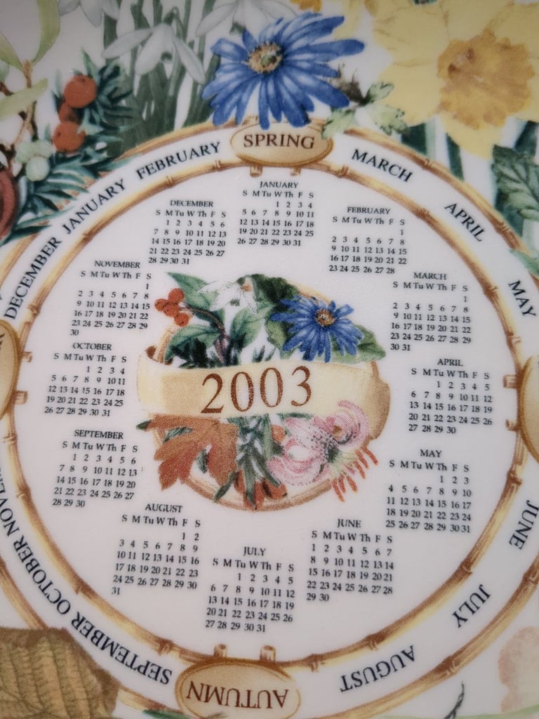 Wedgewood 2003 calender plate
