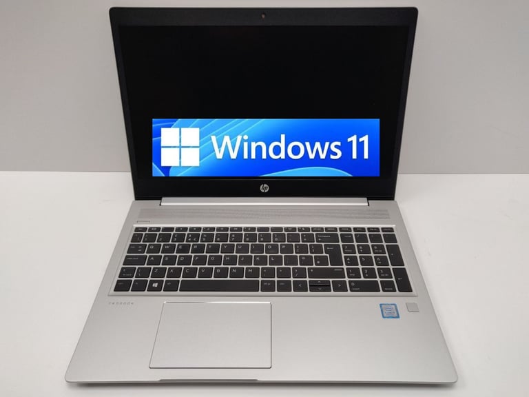 HP ProBook i5 8265U 8GB RAM 256GB SSD Windows 11 Pro 15.6-inch Office Laptop 8th Gen 450 G6